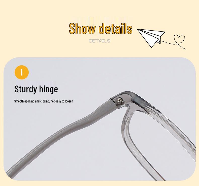 Stylish TR90 Eyeglass Frame for Kids - Lightweight, Comfortable PPSU Frame with Silicone Nose Pads for Students