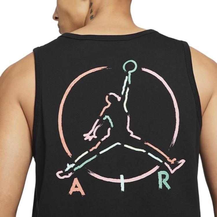 Jordan Jumpman Air Tank Tops Men's Black Crew Neck Moderate Straight Fit DB1552-010
