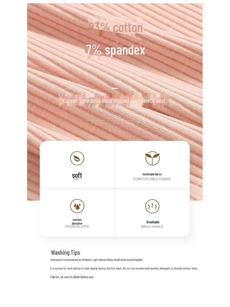 Plus Size Women's Multi-Color Knitted Tank Top - Summer Basics (61870)