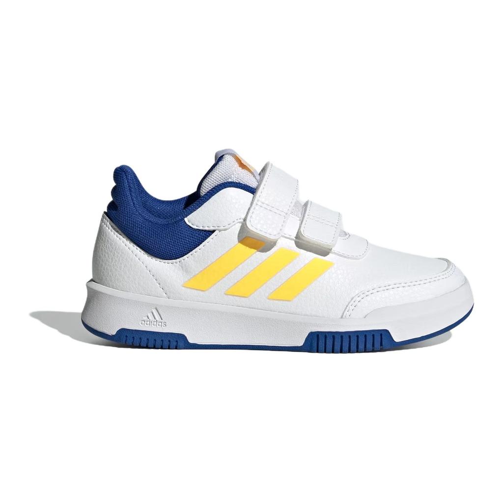 Adidas Tensaurs Versatile Comfortable Shock Absorbing Durable Low Top Kids Running Shoes Kids Running Shoes White Blue Yellow IG8581