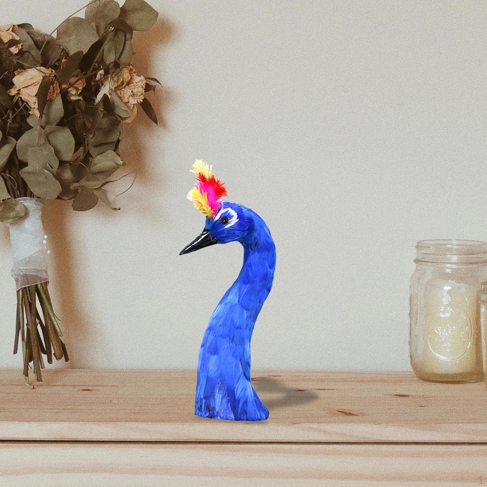 

Head Statue Ornament Figurine Sculpture for Decor синій