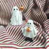 Charming Ghost And Pumpkin Resin Statue For Halloween Elegant Home Decor Gift