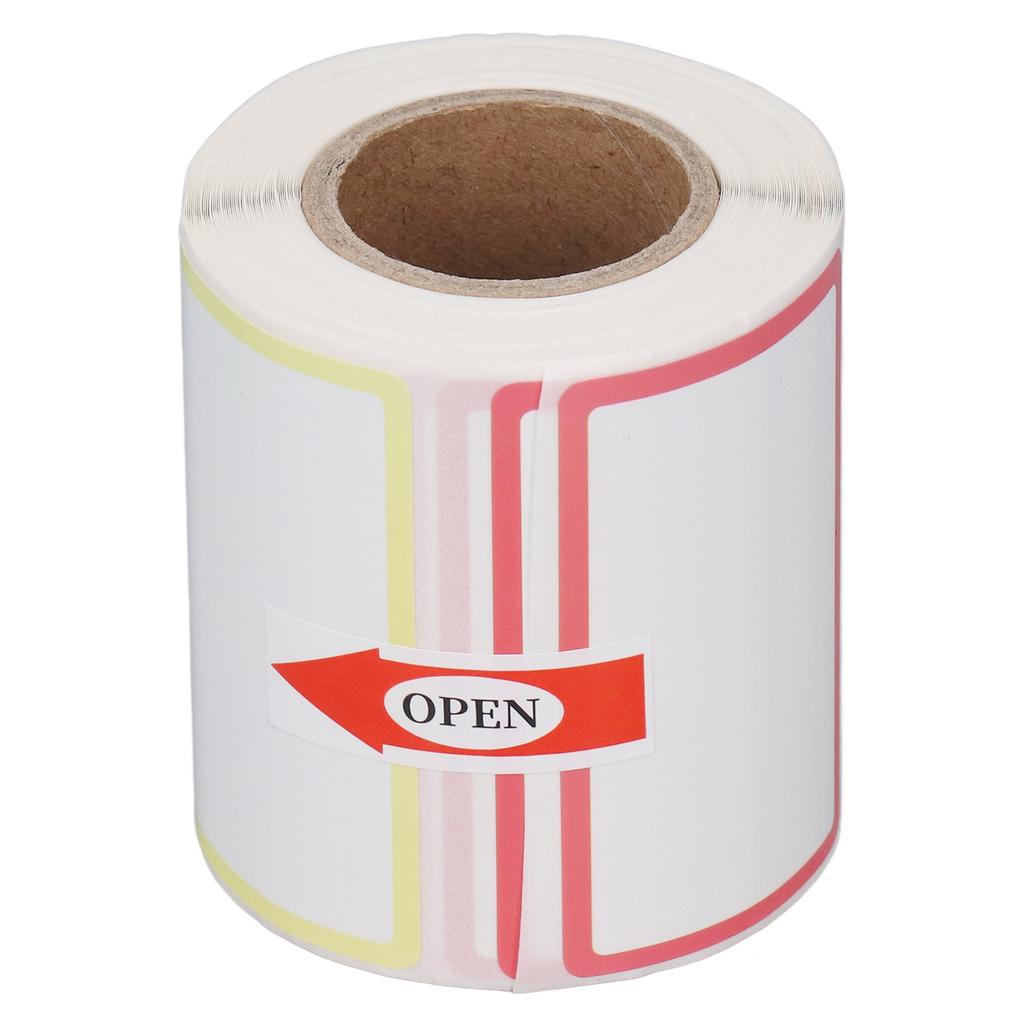 1 Roll 220 Sheet Thermal Label Printer Paper 50x30mm Waterproof Oil Resistant Self Adhesive Thermal Labels 4 Colors