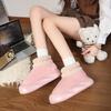 Cute Simple and Comfortable Snow Boots Women's Season Internet Celebrity Explosion Velvet Warm Short Boots Children