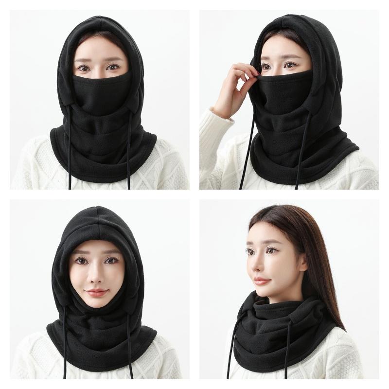 Теплая флисовая балаклава для мужчин и женщин, зимняя маска для лица, согреватель шеи, капюшон, ветрозащитная, термо, головной убор, шапки, бандана