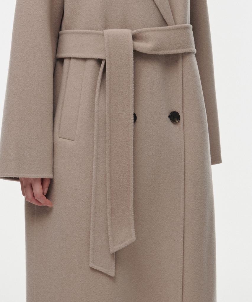 Musinsa Standard Woman Women'S Cashmere Blend Handmade Double Coat [Beige]