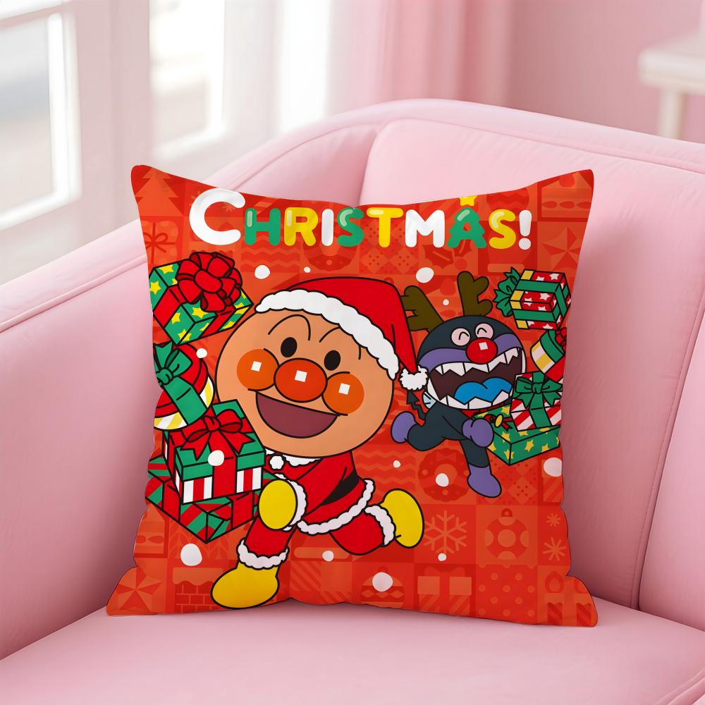 anime A-AnpanmanS Cushion Cover Comfortable Reversible Pillow Cover Ideal for Car Sofa Bedroom & Beyond