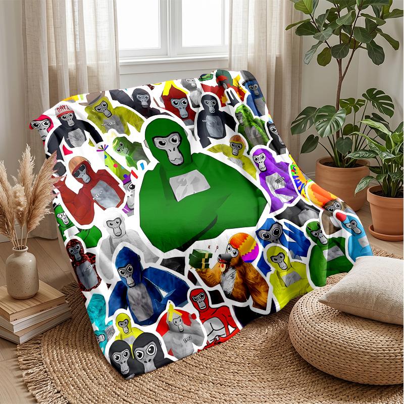 Coperta di flanella stampata, morbida, amica della pelle, calda, da divano, letto, uso quotidiano in interni