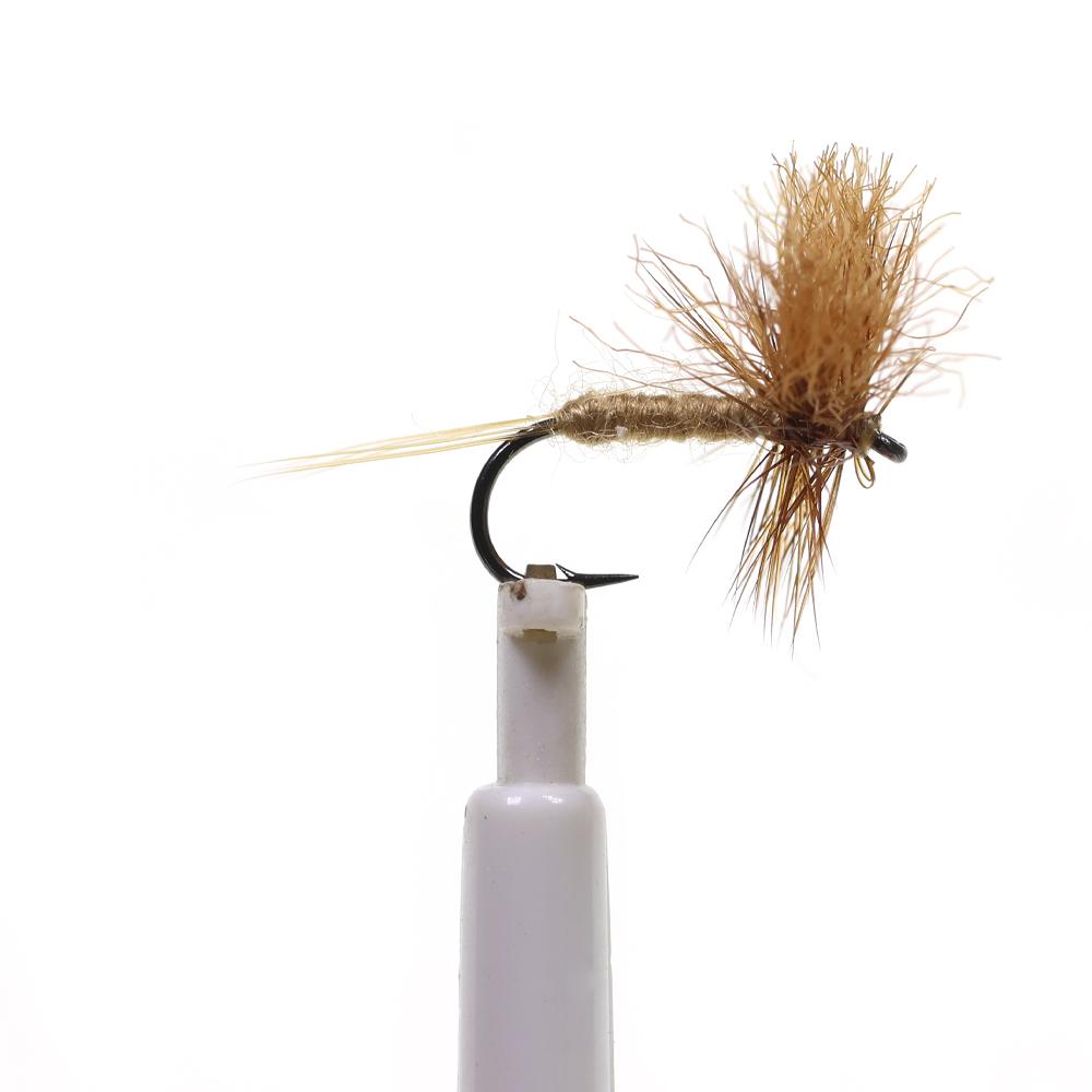 6PCS Elk Hair Caddis Dry Fly, High Floating Trout Fishing Flies, Artificial Insect Bait for River & Stream Fly Fishing