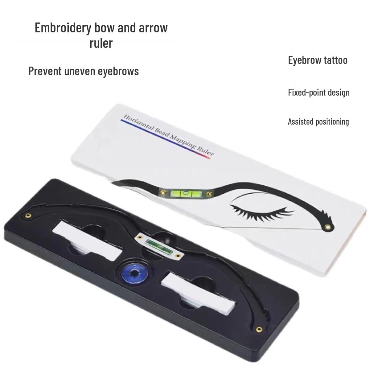 

Microblading Eyebrow Positioning & Symmetry Ruler Tool чорний