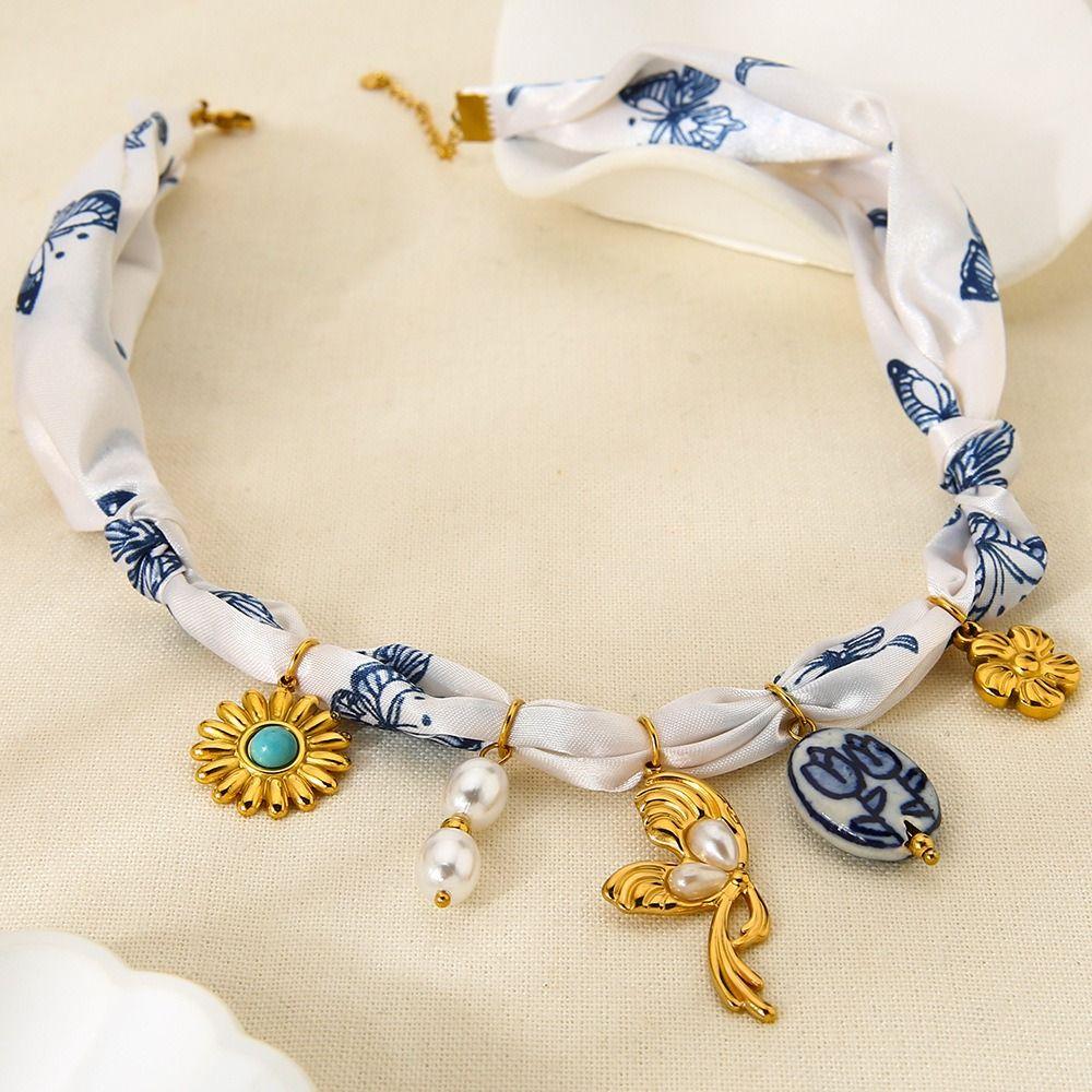 Flower Beach Ocean Series Necklace Shell Dopamine Necklace  Decoration