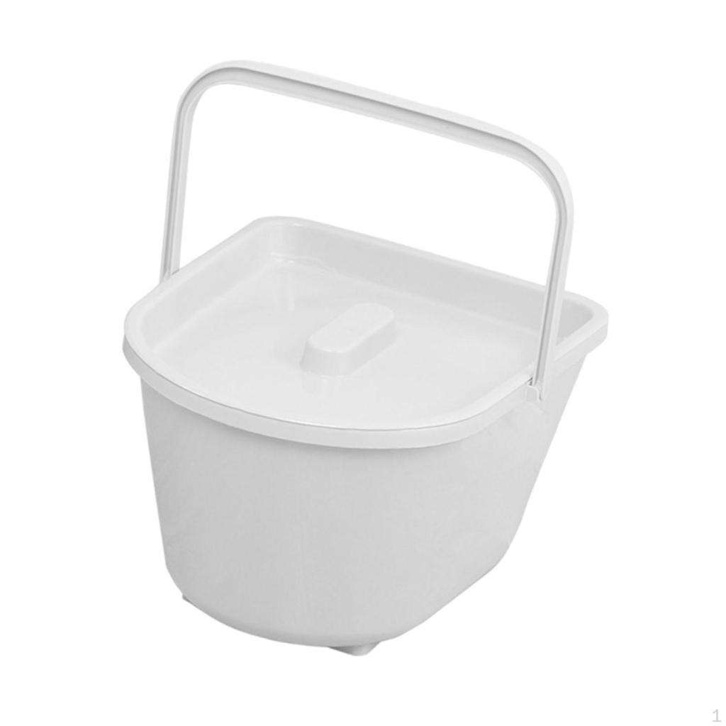 Bedpan Commode with Lid for Seniors in Various Environments