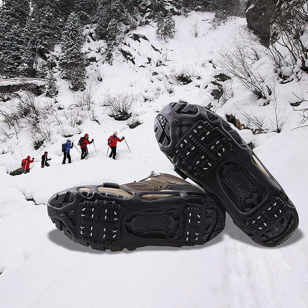 Winter Grip Walk Traction Cleats 24-Teeth Ice And Snow Anti-Slip Claws TPE Snow And Ice Surface Climbing Supplies