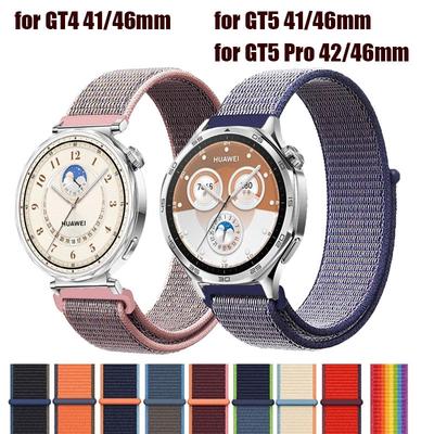 Nylonový smyčkový řemínek pro Huawei Watch GT5 GT4 46mm 41mm Sportovní pásek Correa pro Huawei GT 5 4 Prodyšný náramek hodinek pro muže a ženy