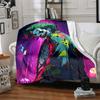 1pc Joker Clown Flannel Throw Blanket - Lightweight Soft Warm All-Season Blanket for Sofa, Bed, Travel, Camping  L1029051