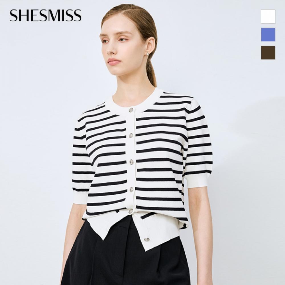 

She S miSS Полосатый кардиган с круглым вырезом SSkcdo21520 Blue/55