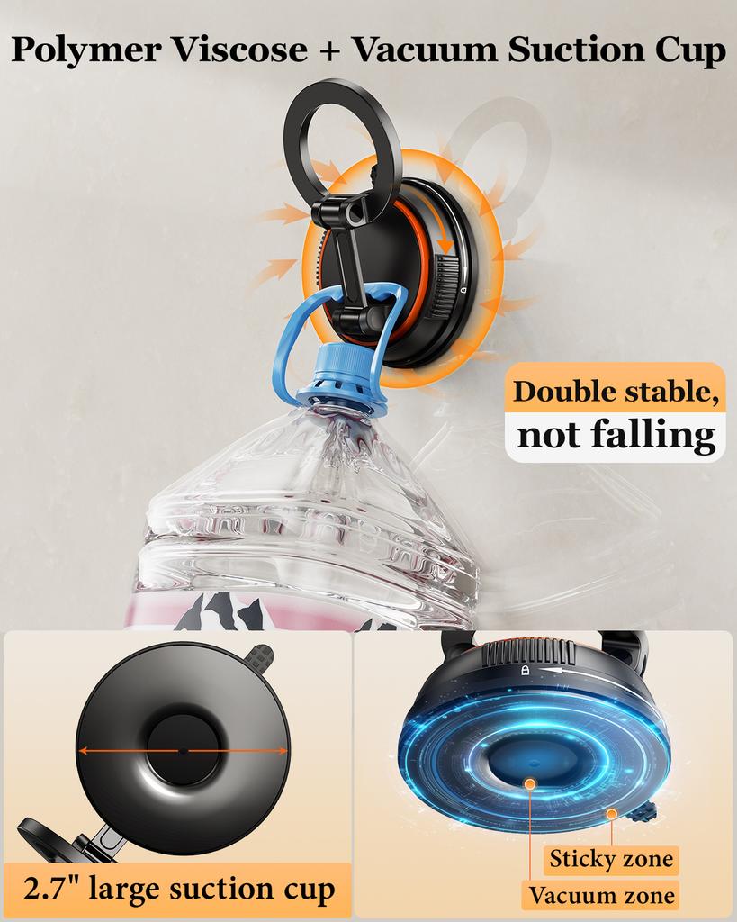 Eary Magnetic Phone Holder Mount for MagSafe Wall Mount Magnetic Self-Adhesive Waterproof with iPhone 16/15/14/13/12 All Phones