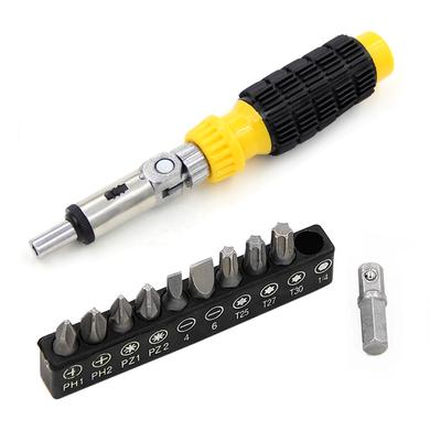 1/4 Inch Hex Screwdriver Bits Black Forward Reverse High-Carbon Steel Portable