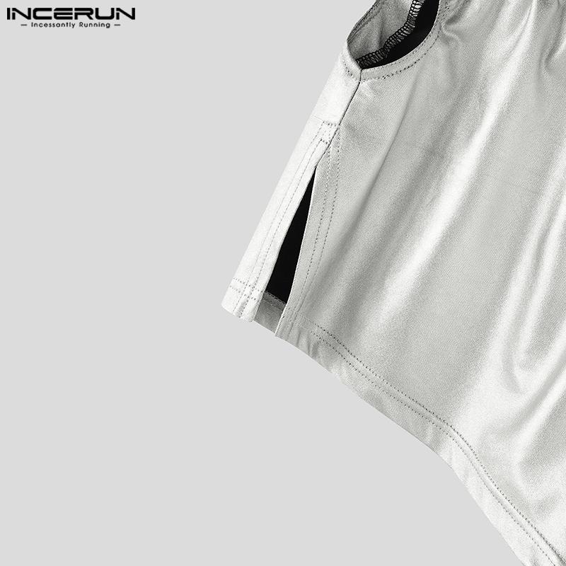 INCERUN Women Men Elastic Waist Glitter Back Hollow Fitted Mini Pants Shorts