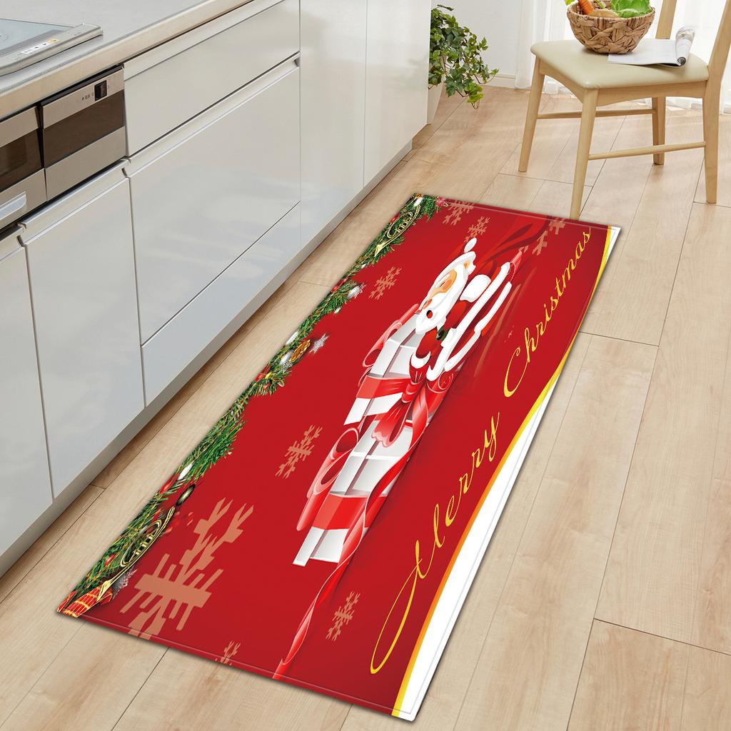 Christmas Kitchen Sand Carpet Doormat Long Floor Mat