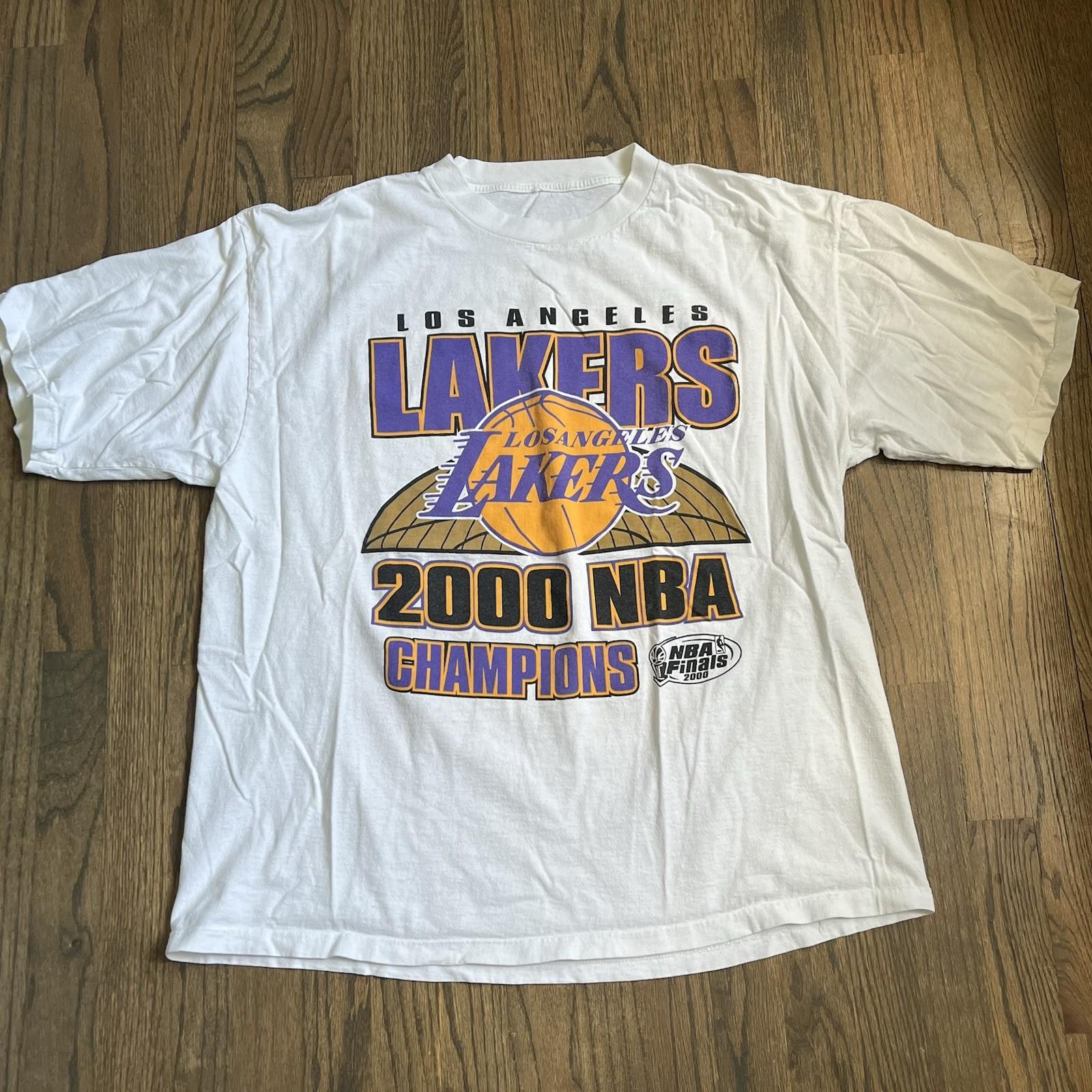 Vintage Y2K 2000 Los Angeles Lakers NBA Championship Sz XXL/XL Unisex T-Shirt M