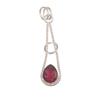 Rosa Rubellit Edelstein 925 Sterling Silber Schmuck Handgefertigt Geschenk Anhänger 1.78" PP-21-1