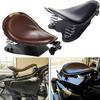 For Harley Heritage Softail Chopper Bobber Custom Motorcycle Universal Solo Driver Seat with Springs Bracket Mount Seat