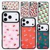 Capa Case for iPhone 17 Air 16 Pro Max 15 Plus 11 13 Mini 14 12 Back Phone Cover Food Fruit Red Cherry