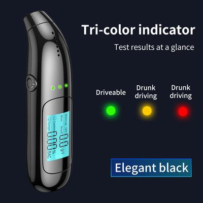 Professioneller Alkoholdetektor LCD-Display Digitaler Alkoholtester Atem Wiederaufladbarer Alkoholtester Alcotester Test für Trunkenheit am Steuer