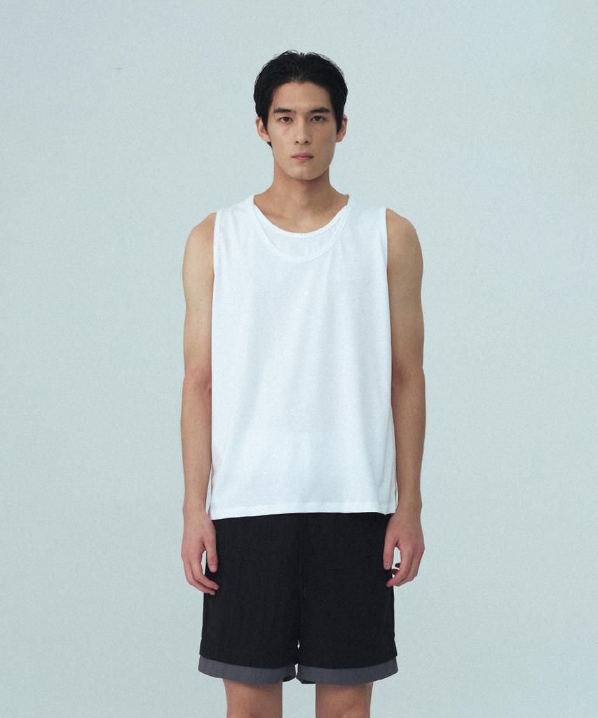 REST&RECREATION Layered Tank Top - White