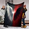 Angel Devil Fantasy Art Print Blanket Soft Comfortable All Seasons Couch Office Nap Travel Blanket Birthday Gift Christmas Present