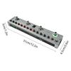 WOYUE Bass Multi-Effect Pedal 3-Band Equalizer XLR Balanced Output 3 Delays 3 Reverbs Bluetooth Type-C Rechargeable Electric Bass