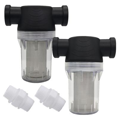 NABESHI Mesh Filter, Irrigation Filter, Agricultural Water Filter, Filter Joint (40+100 Mesh (1/2) with 2 Connectors)