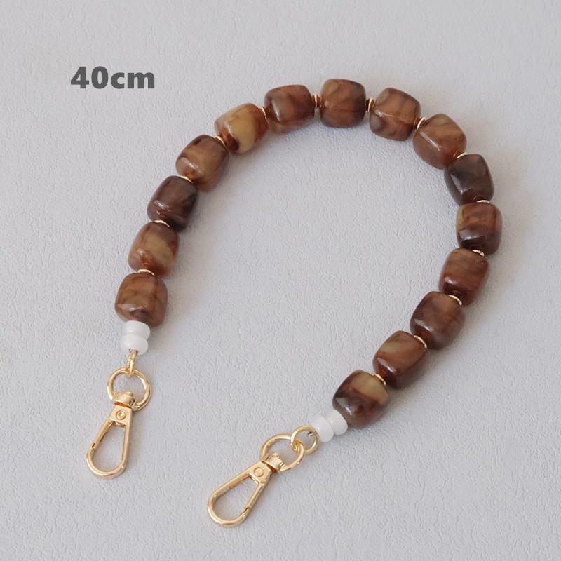 Neue Mode Damen Tasche Accessoire Abnehmbare Candy Perlenketten Niedlich Acryl Luxus Riemen Damen Elegante Tasche Acryl Griffkette