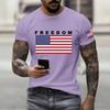 Fashionable Round Neck Short Sleeve Work Clothes Printed Tops For Mens Summer Tops