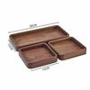 Wooden Snack Tray Japanese Style Fruit Tray Smooth Edge Tea Serving Plate  Fruit Serving