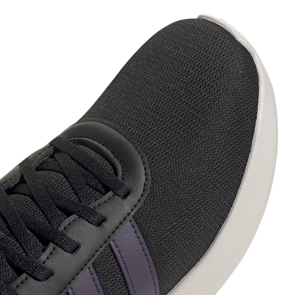 Adidas Light Racer Unisex Core One Size cm 4.0 Sneakers, Adult, NLD67, Black/Aurora Plum/Grey (JR8543), 26.0