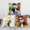 Game Dollar Alec Monopoly Man Pillow Case Square Pillow Bedroom Sofa Leisure Comfort Cushion Car Living Room Home Decoration