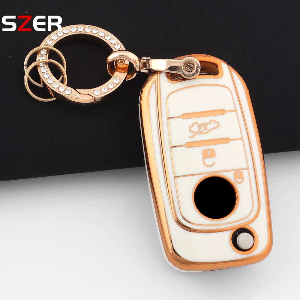 New Tpu Car Key Case Cover For Fiat Tipo Tprp Freedom 500X Doblo Argo Nuovo Grazie Protected Shell Keychain Fob Accessories