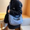 Canvas Bag New Shoulder Bag Stylish and Simple Harajuku Messenger Bag Large Capacity