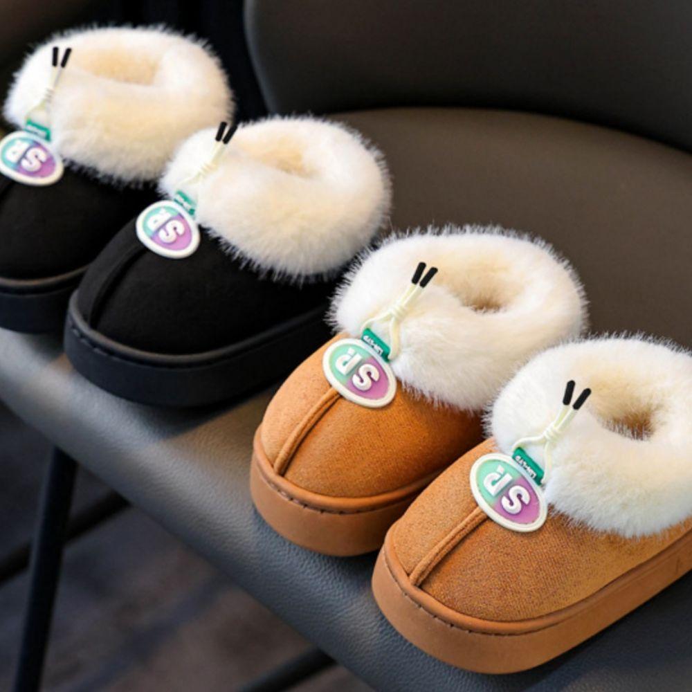 Thick-Soled Winter Toddler Shoes Soft Soled Kids Home Slippers  For Girls Boys