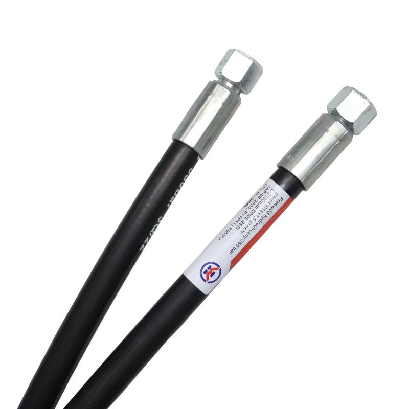 Hydraulic Hose 350 Bar Thread M16x1.5 Straight -2000mm DN08-2SN (AA-08-2000, P11P11) 35MPa PZL HYDRAL