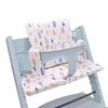 ZARPMA High Chair Cushion Cotton Pad Stuffed Cotton Fabric Cover Applicable To Stokke TrippTrapp Chair (Waterdrop)