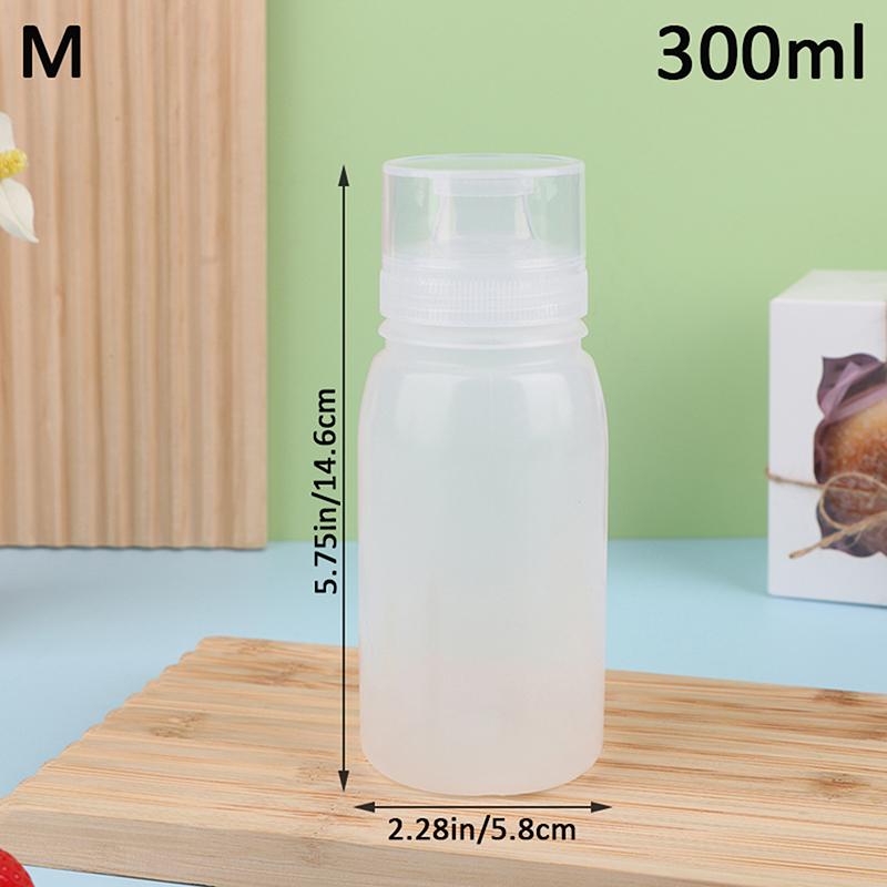 Squeeze Sauce Bottle Durable Leak Proof Refillable Plastic Condiment Container For Salad Ketchup Honey Jam Squeeze Sauce Bottle