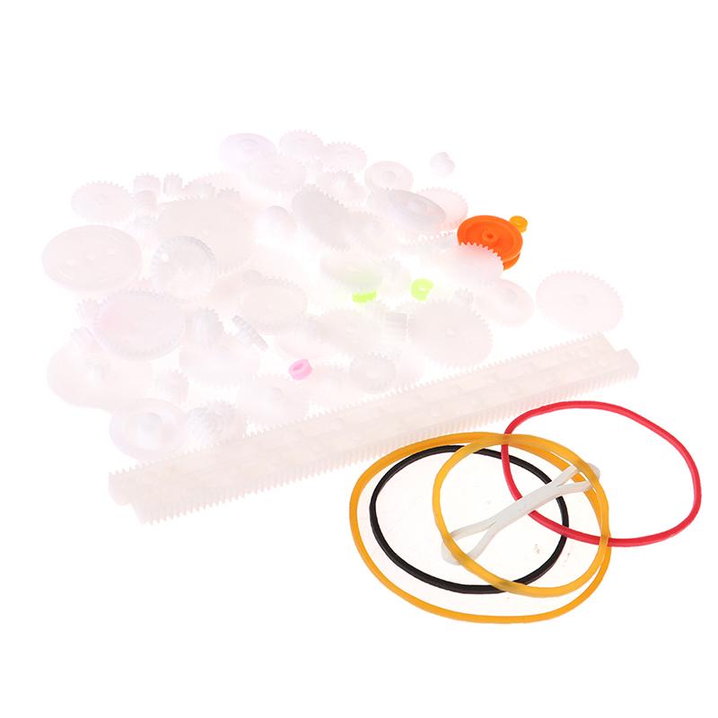 75 stk/parti Plast Tannstang Remskive Belte Snekkedrev Enkelt- og Dobbelgir