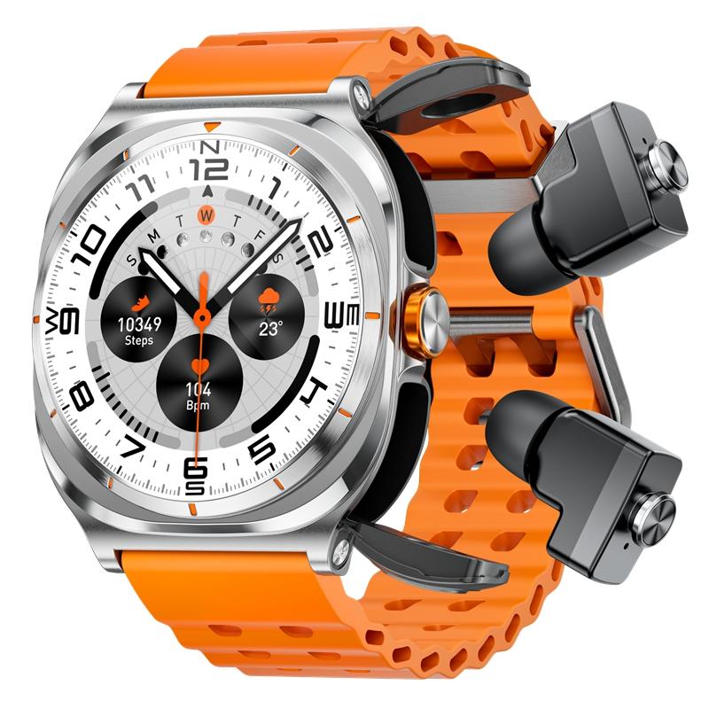 Rainbuvvy GT98 Smartwatch TWS Schermo Grande HD 1,53 pollici 360x360 IP67 Impermeabile Orologio Sportivo Bluetooth Android Auricolari Orologio