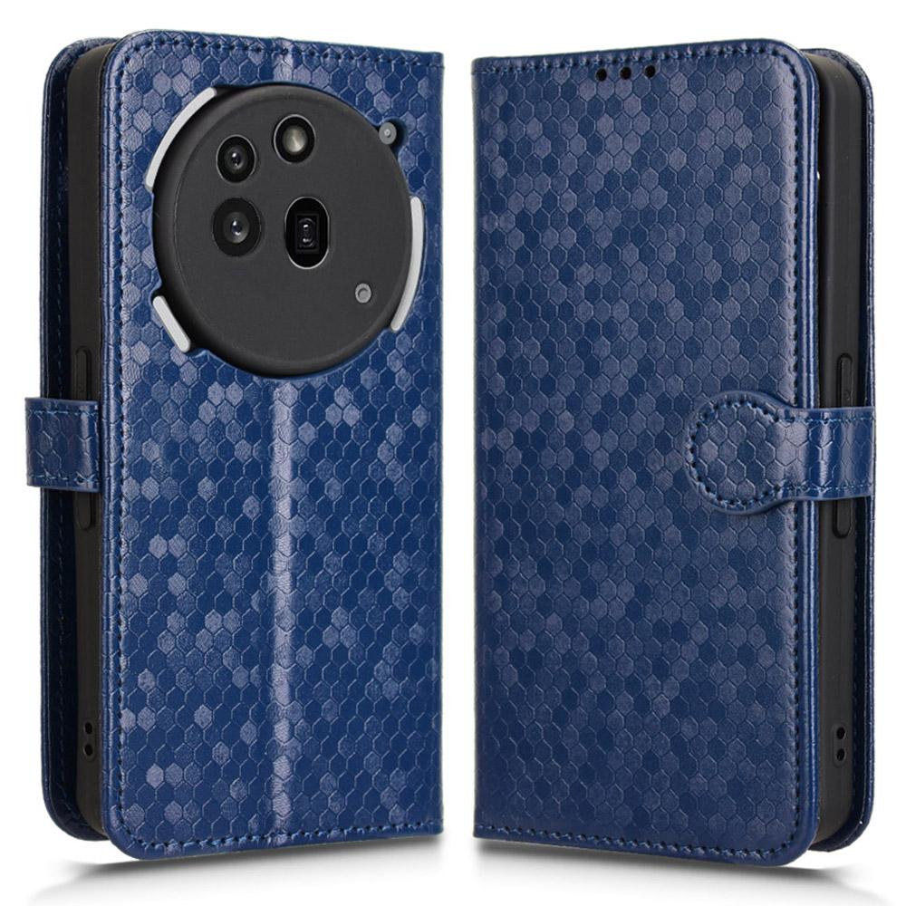 For Nothing Phone (3a) Pro Wallet Case Dot Pattern Imprint PU Leather Phone Cover