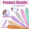 6 Pcs Large Makeup Scoops Spatulas Large Plastic Cosmetic Spatula Face Mask Spatula Reusable Cosmetic Mask Mixing Spoon Scoops Spatulas Beauty Spa