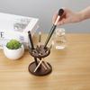 Walnut Toothbrush Holder Beech Makeup Brushes Holder Desktop Makeup Brush Storage Rack Bathroom Supplies