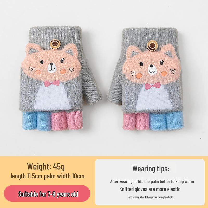 Gemütliche Cartoon-Krokodil-Fäustlinge für Kinder